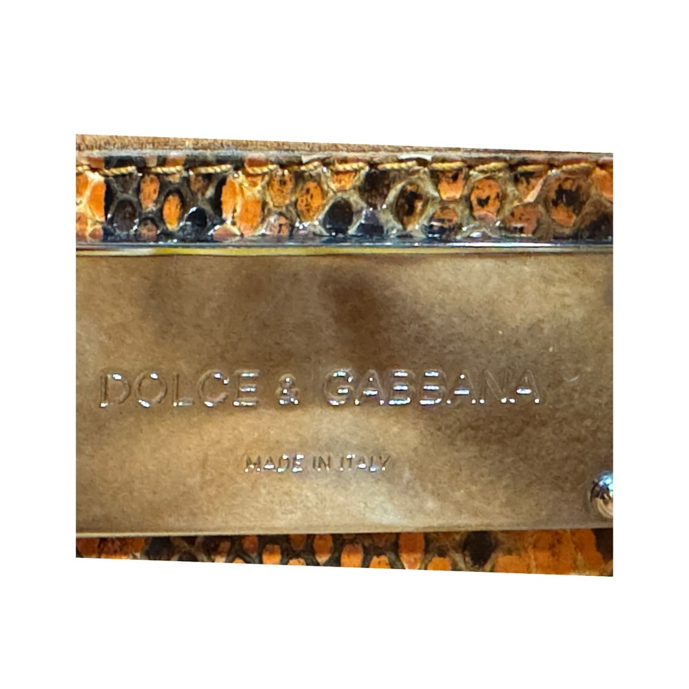Authentic Dolce and Gabbana Python/Eel/Leather cr… - image 9